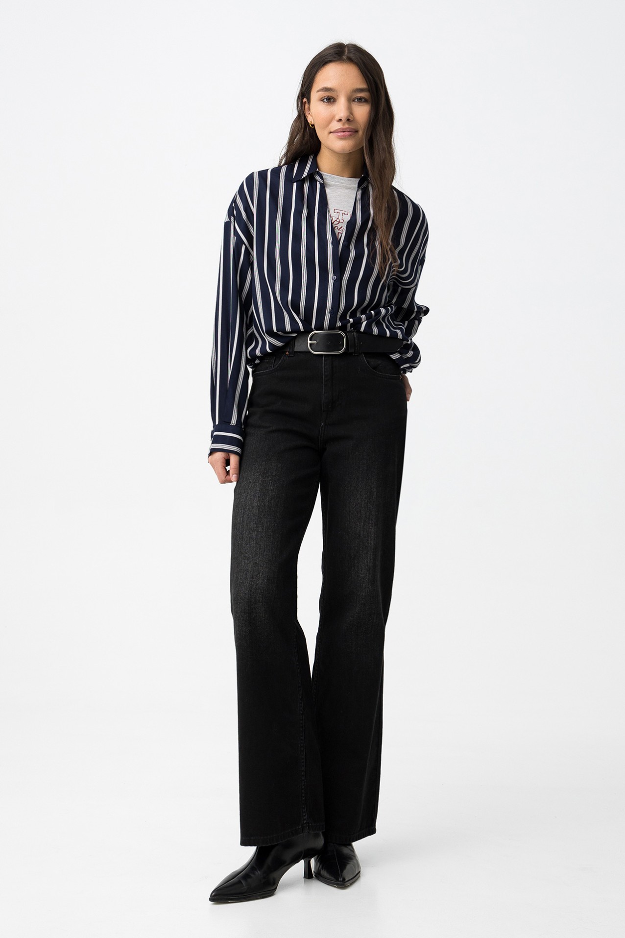 Camisa Manga Larga Azul