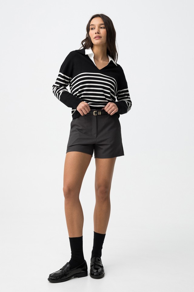 Cal��es n�o Denim Cinza