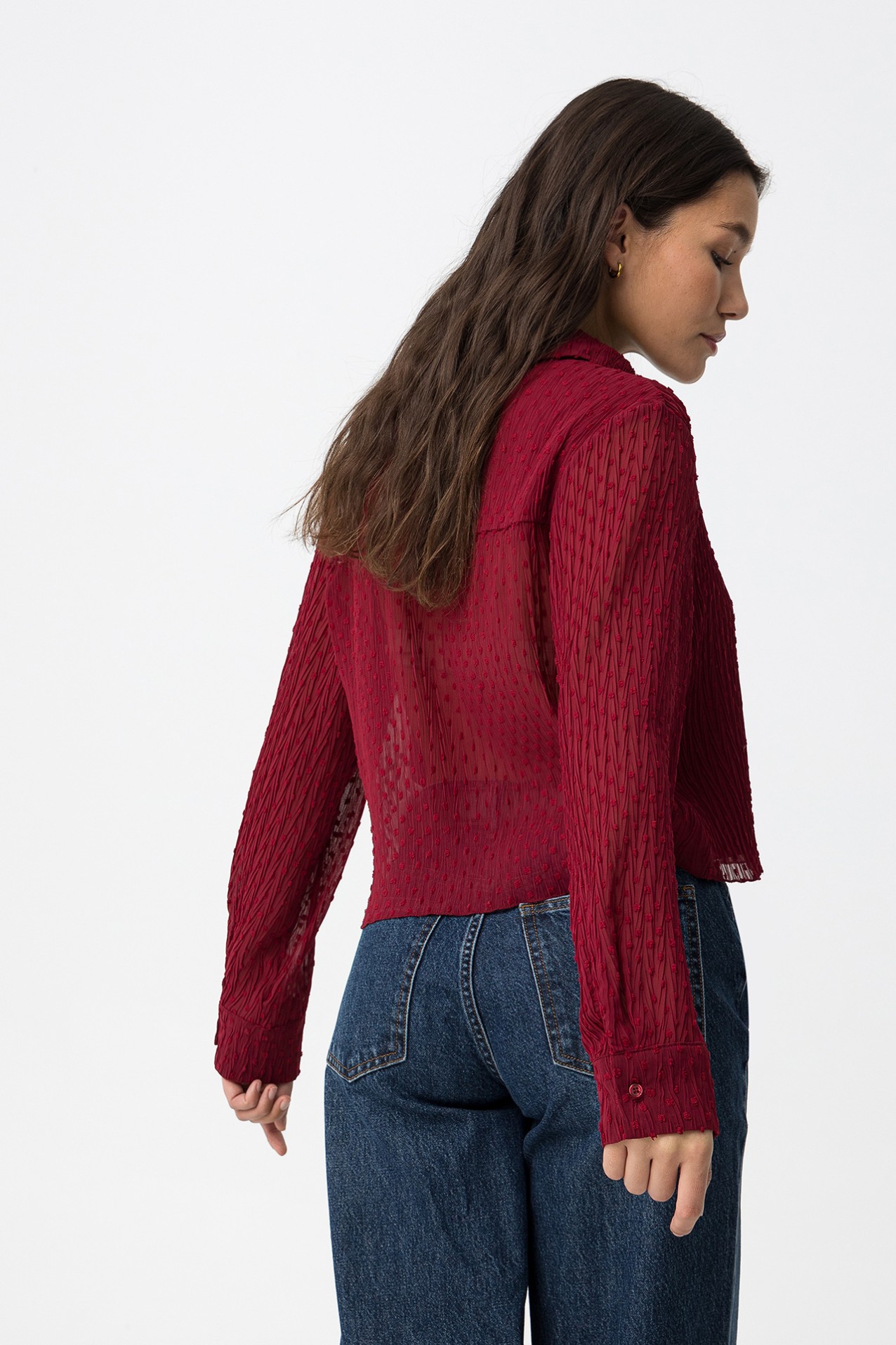 Camisa Manga Larga Rojo