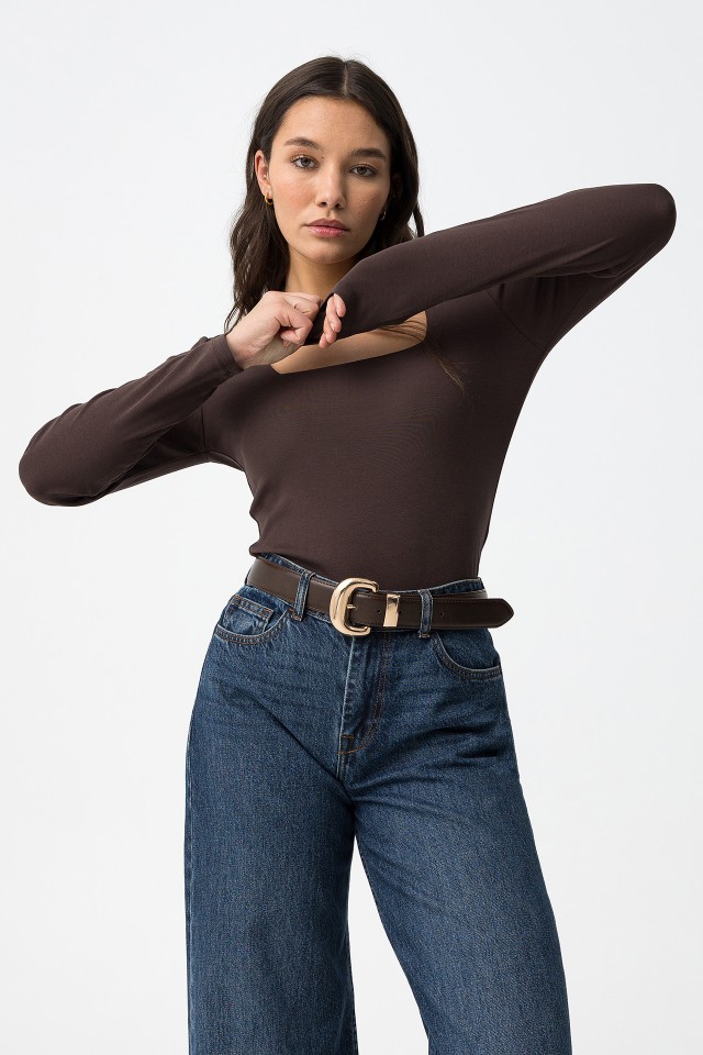 Camiseta Manga Larga Chocolate