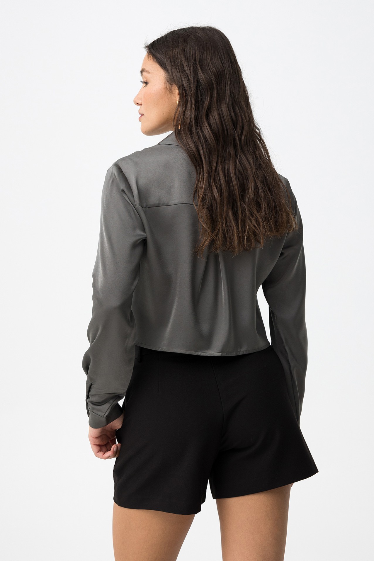 Camisa Manga Larga Gris