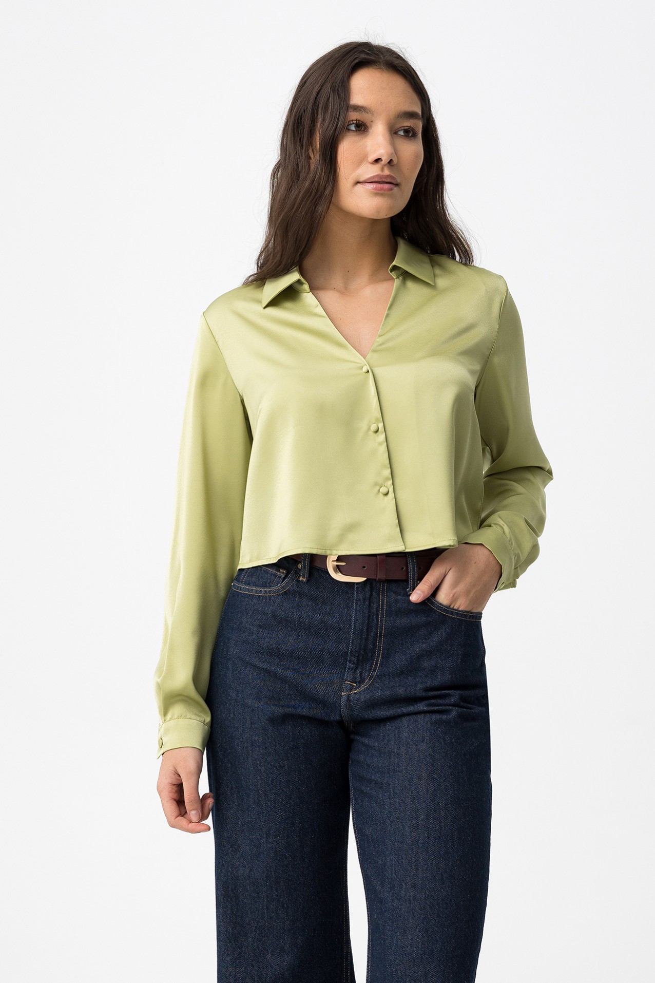 Camisa Manga Comprida Verde