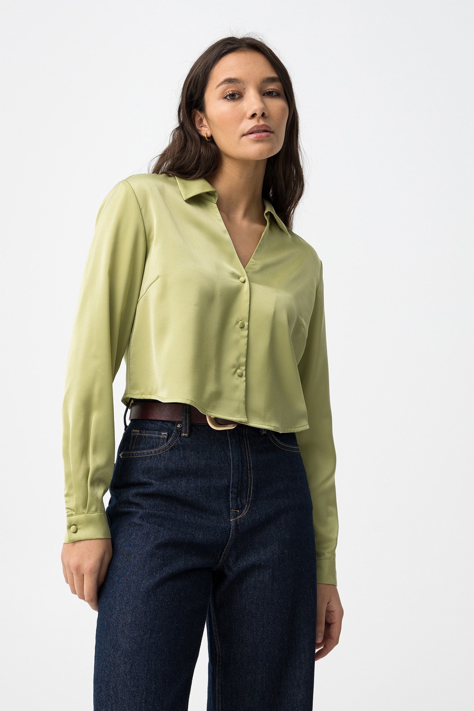 Camisa Manga Comprida Verde