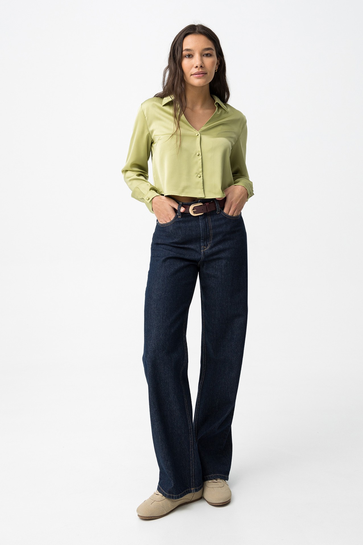 Camisa Manga Comprida Verde