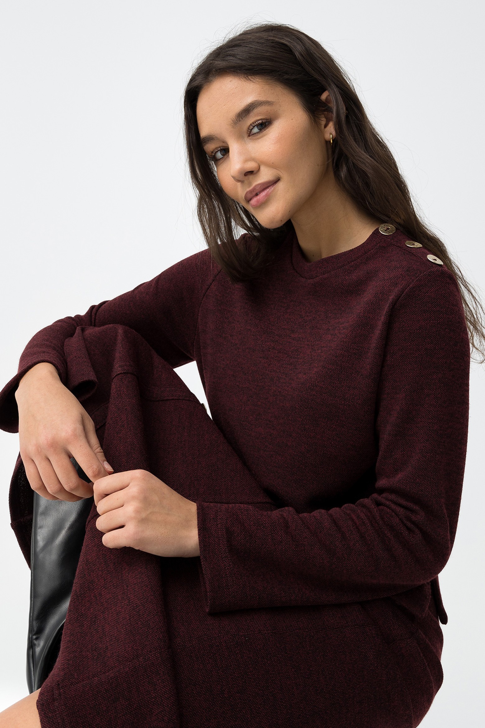 T-shirt Manga Comprida Vermelho