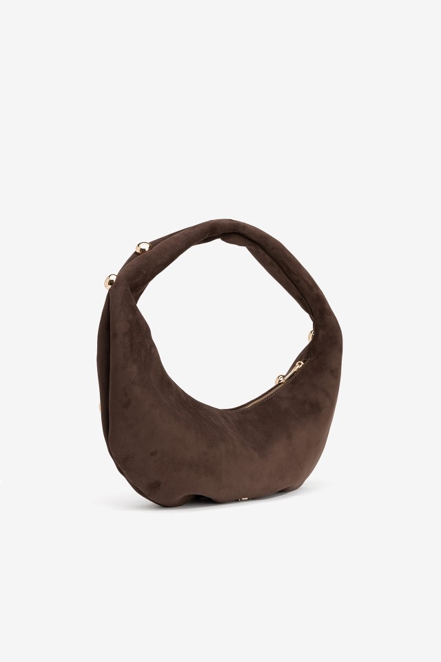 Chocolate Studded Suede Bag Chocolate Studded Suede Bag