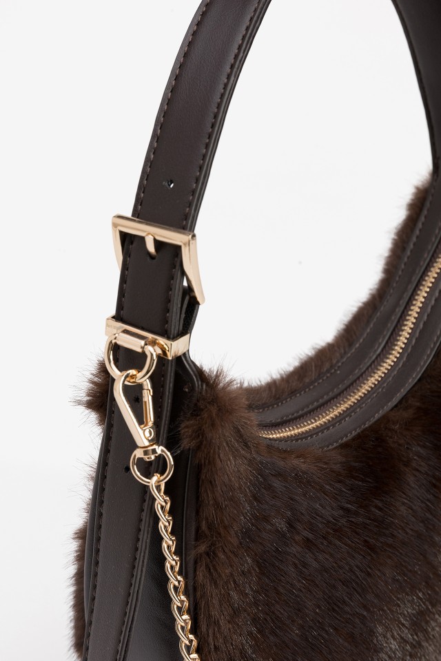 Bolso Chocolate de pelo Bolso Chocolate de pelo