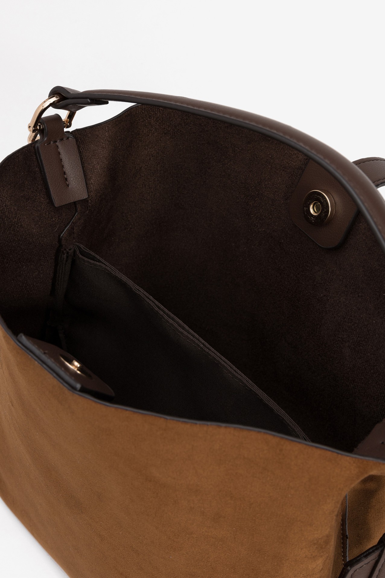 Structured Brown Shoulder Bag