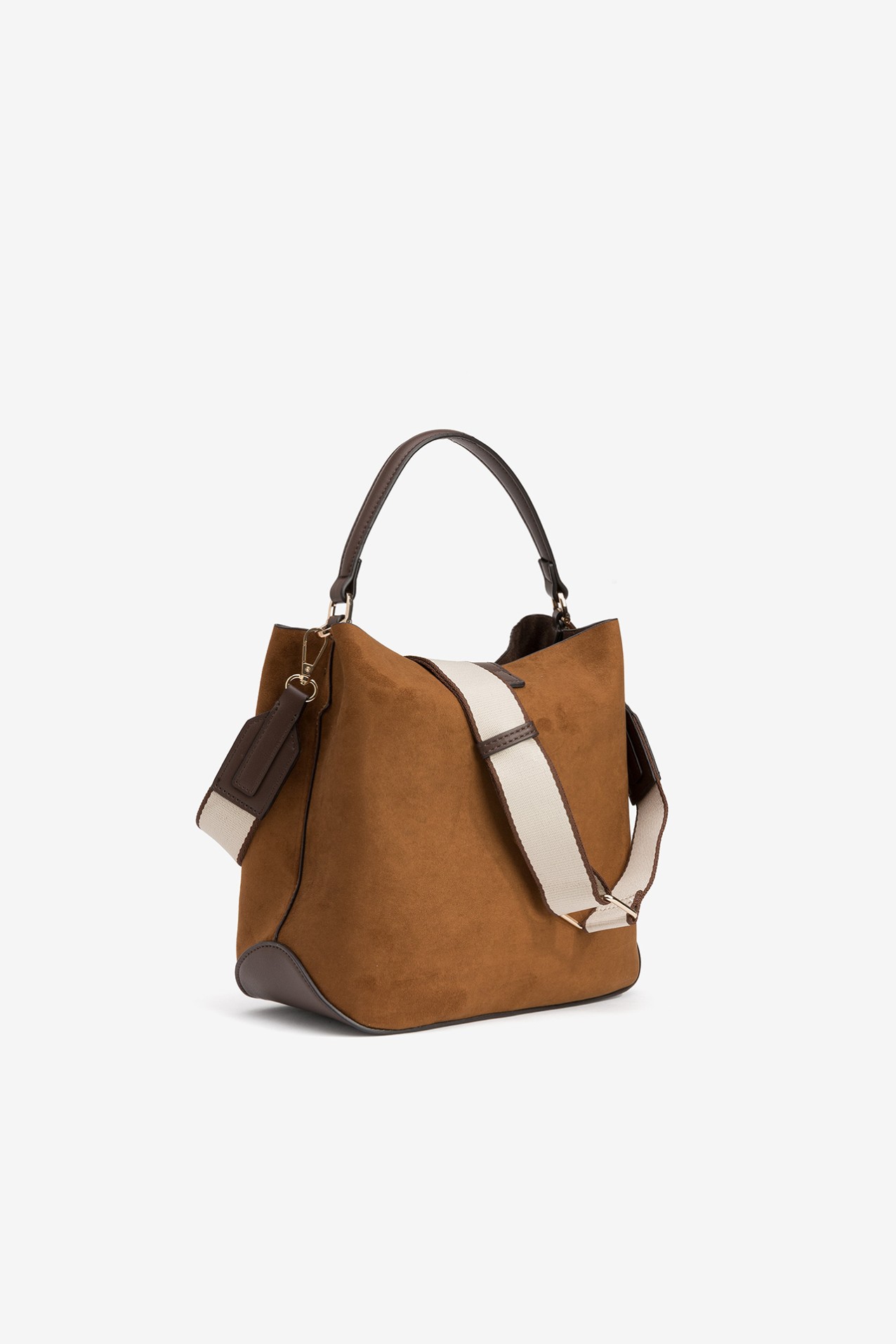 Structured Brown Shoulder Bag