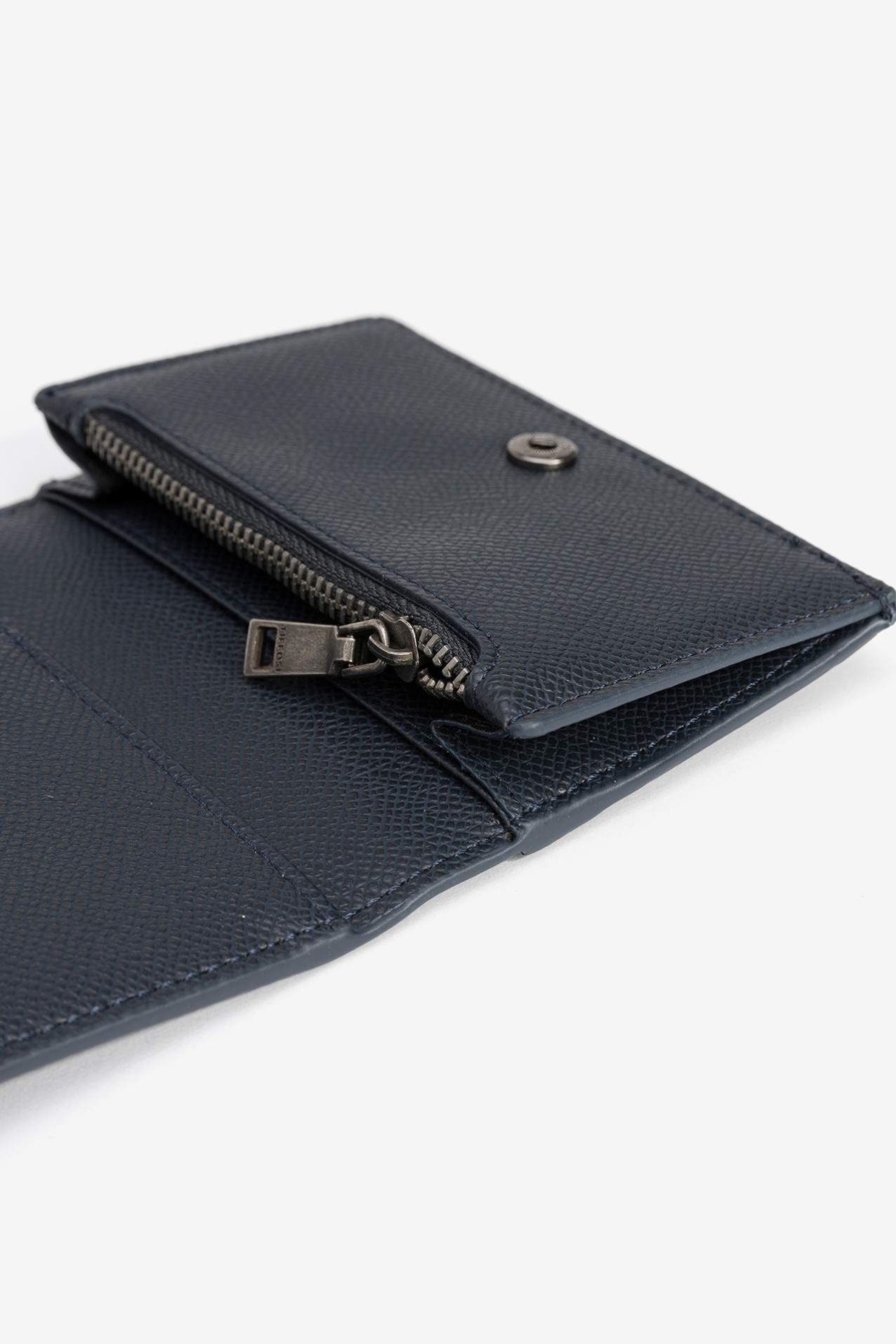 Textured Navy Coin Wallet