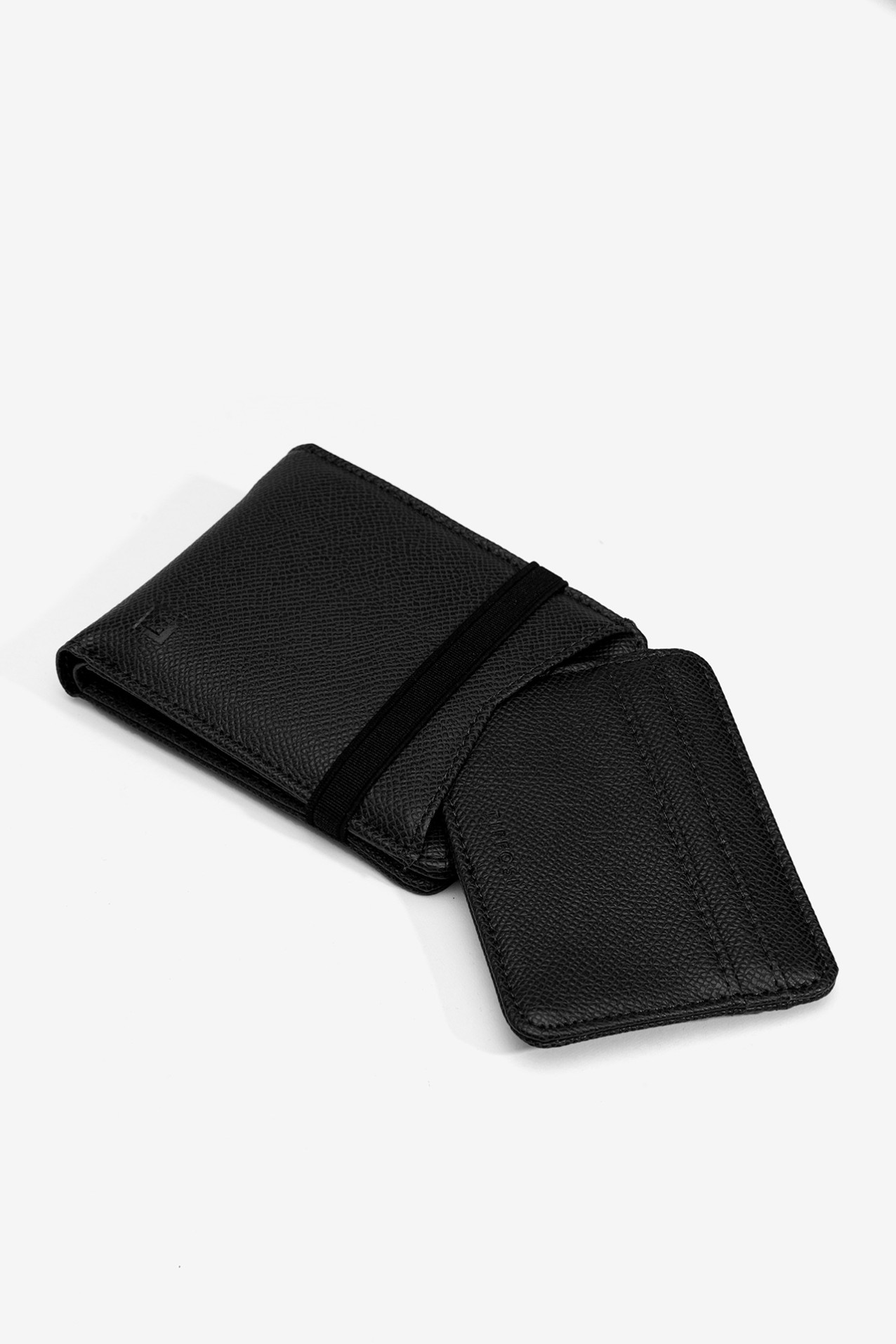 Black Textured Wallet