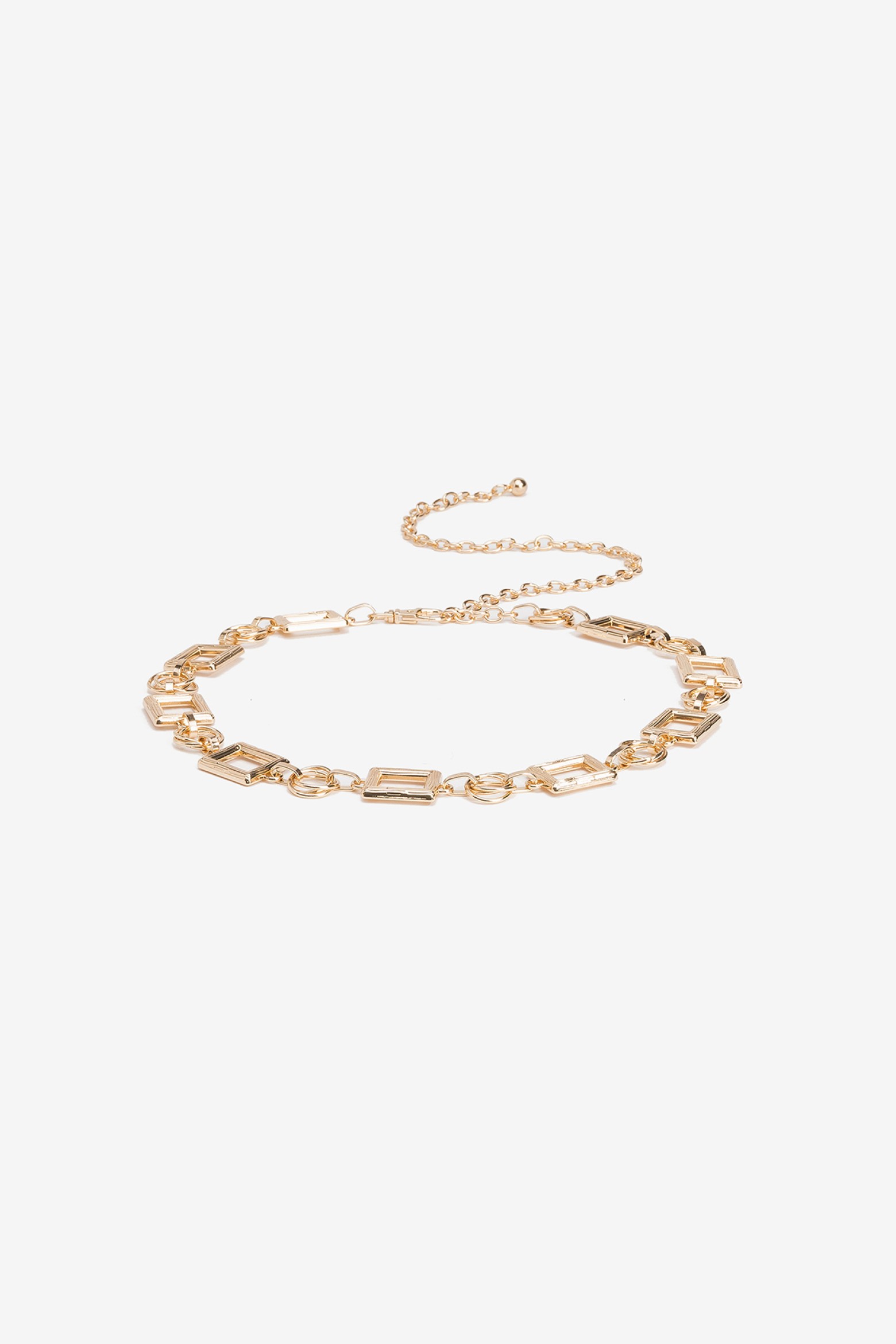 Cinto dourado chunky corrente