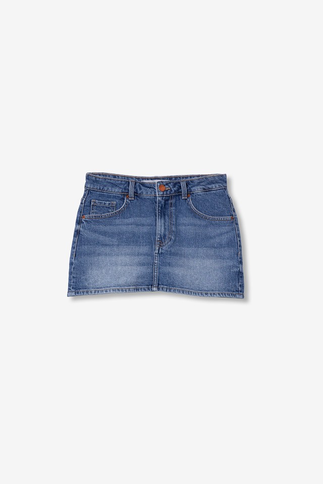 Shorts denim azul medio