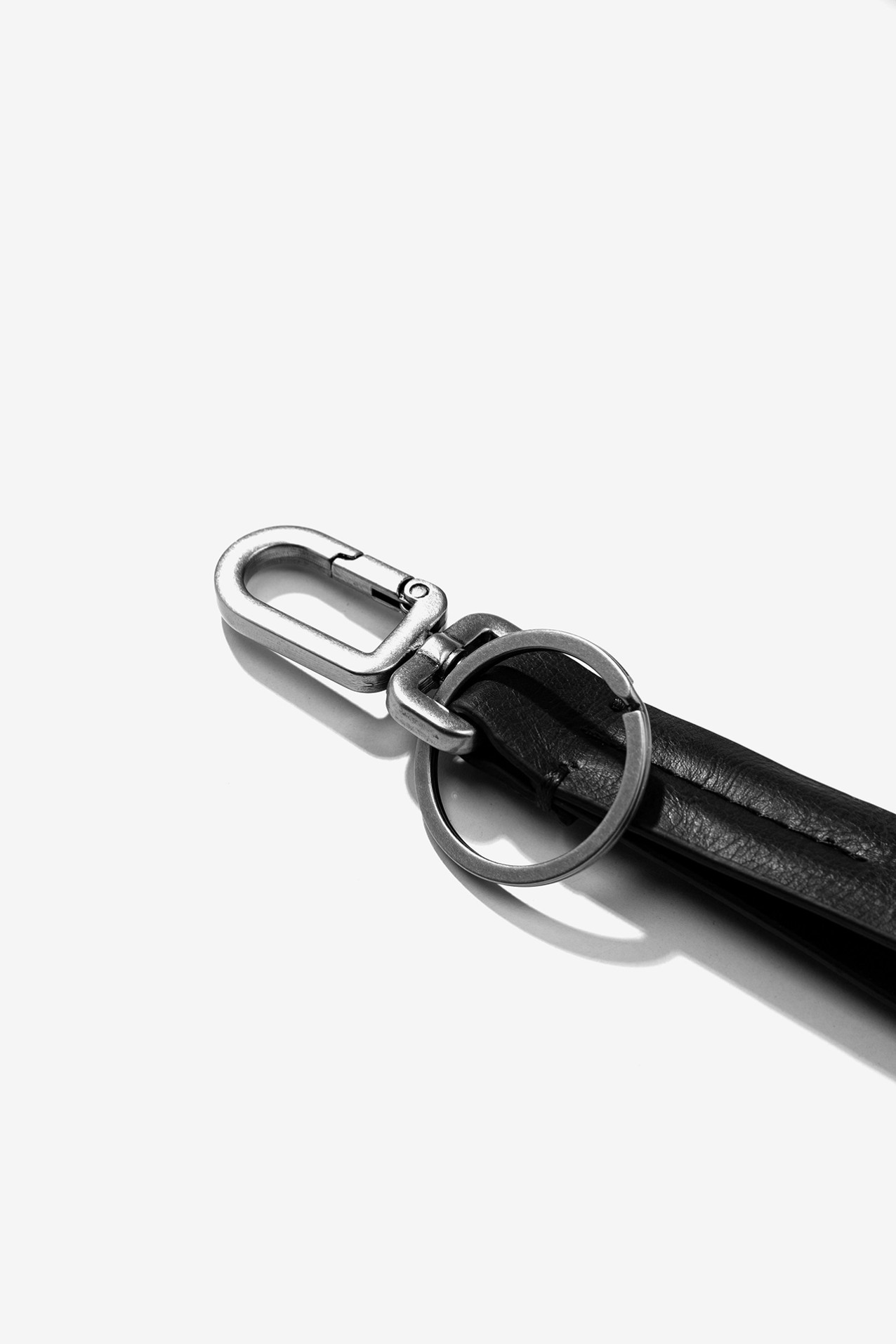 Black Textured Keychain