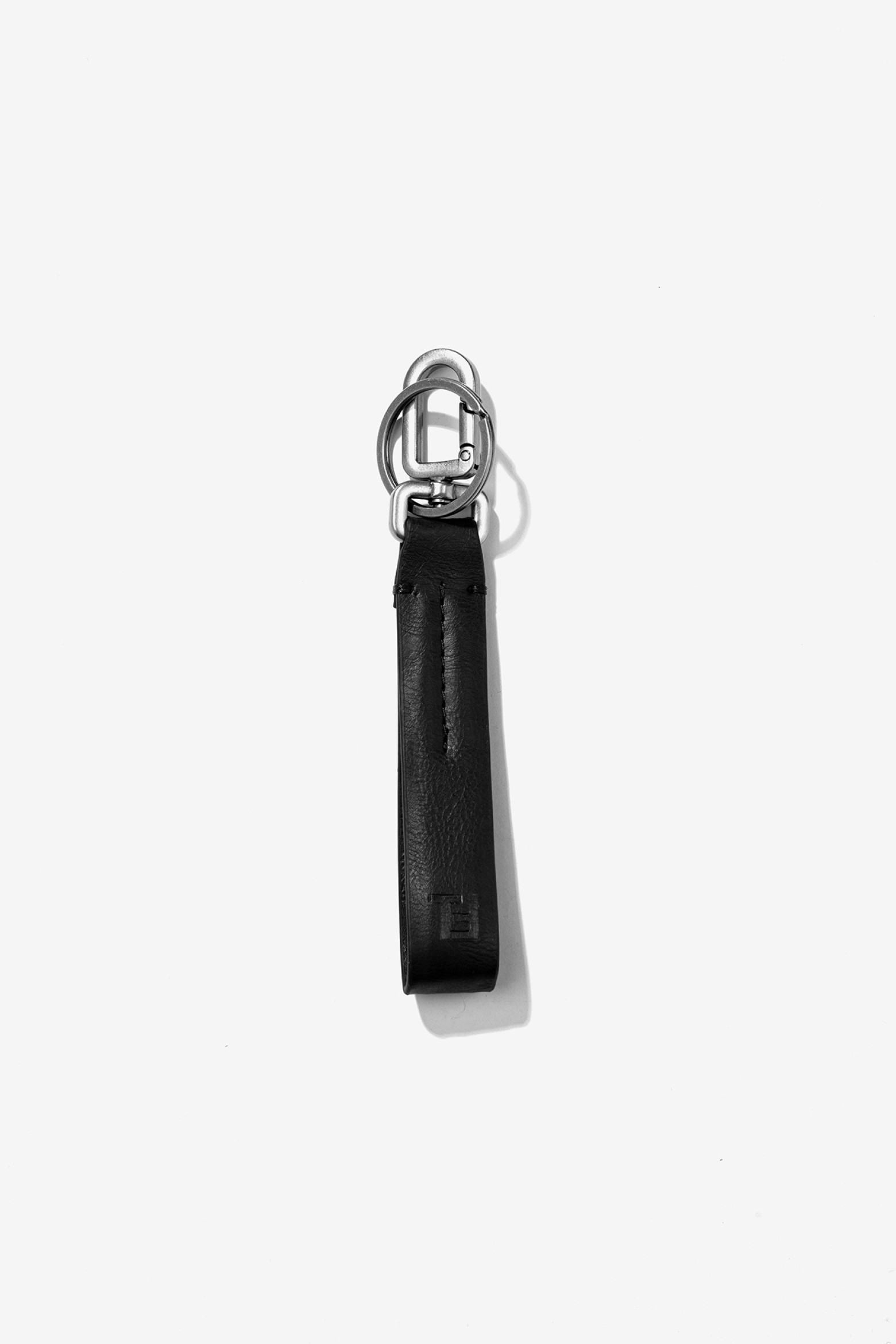 Black Textured Keychain