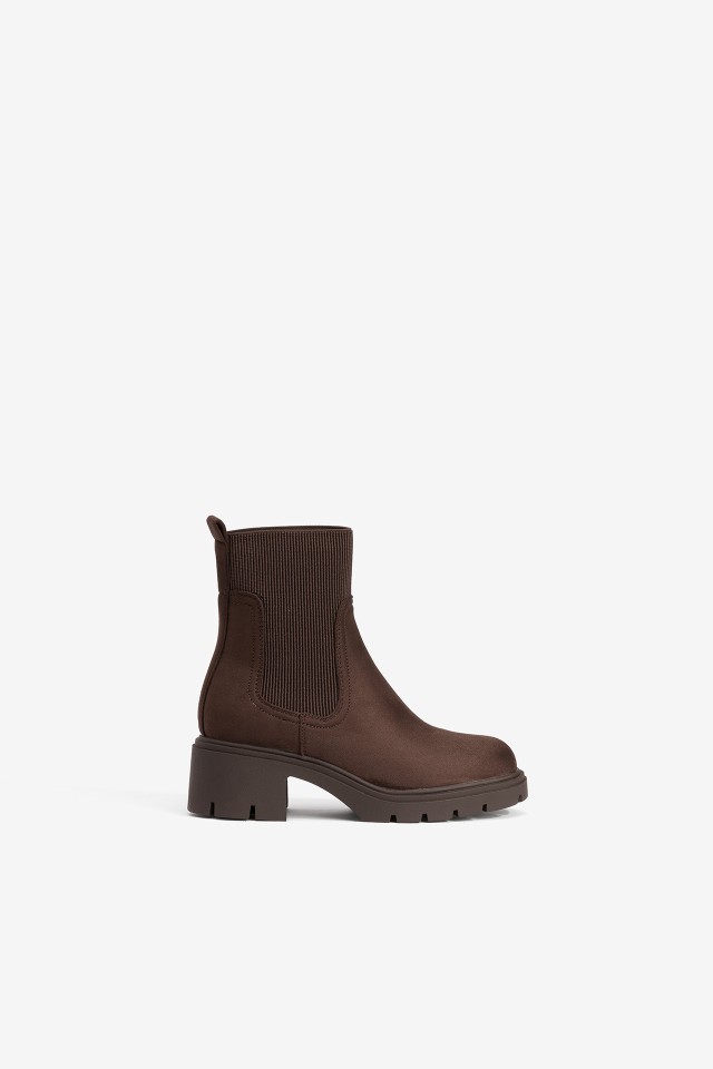 Dark Brown Chunky Boot