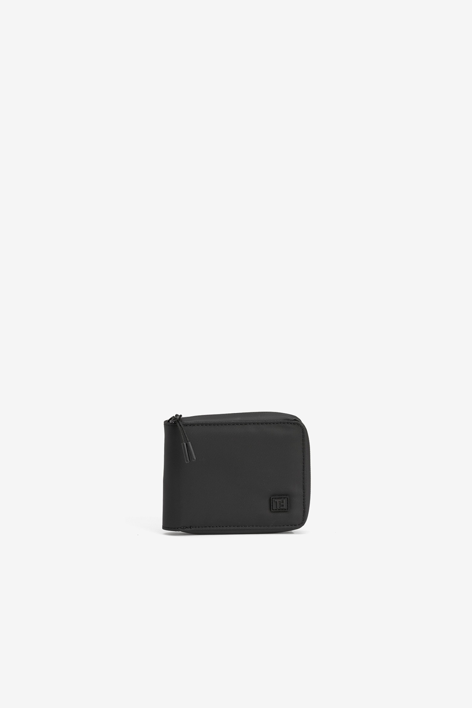 Porta-moedas preto compacto