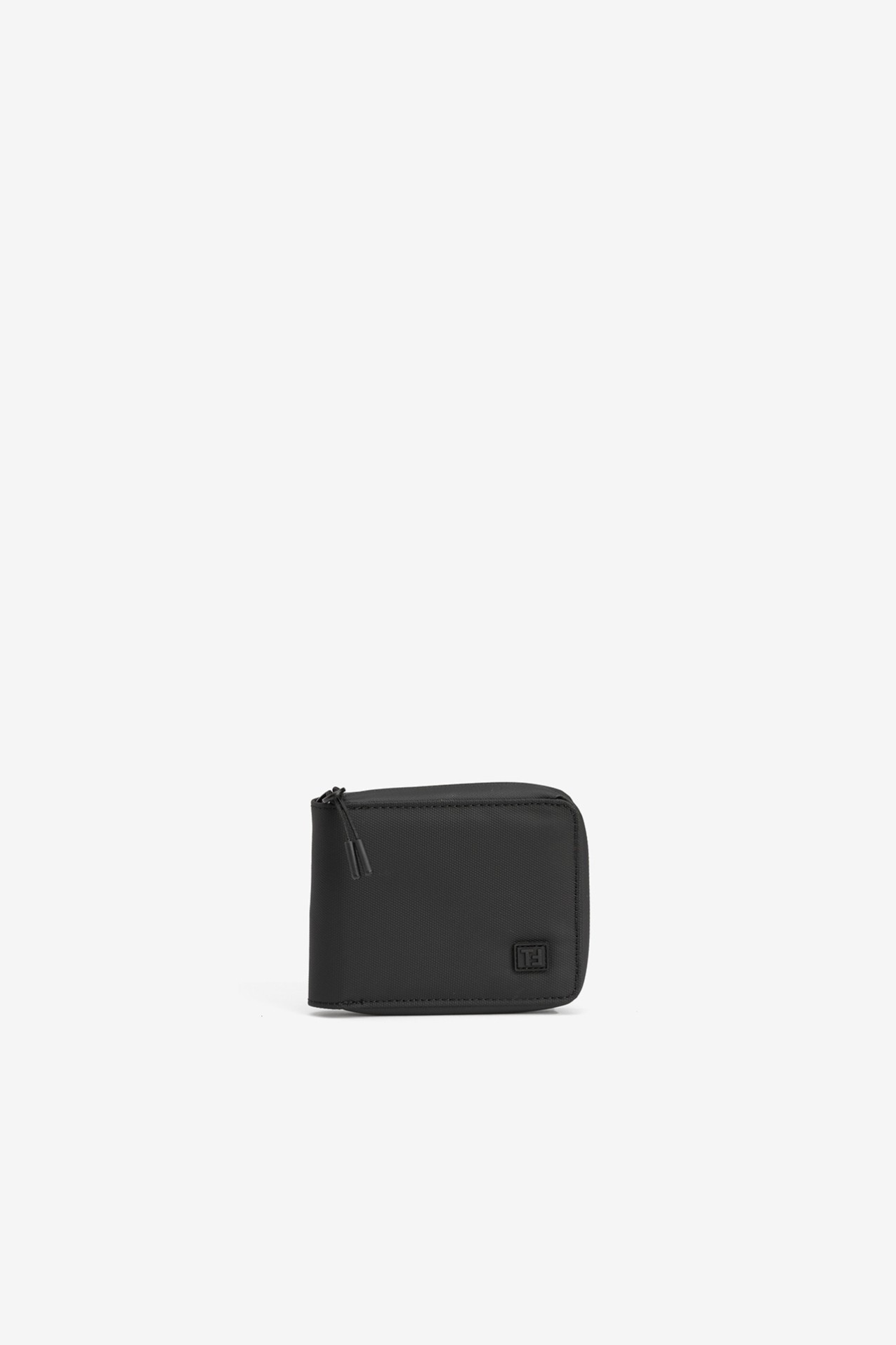 Porta-moedas preto compacto