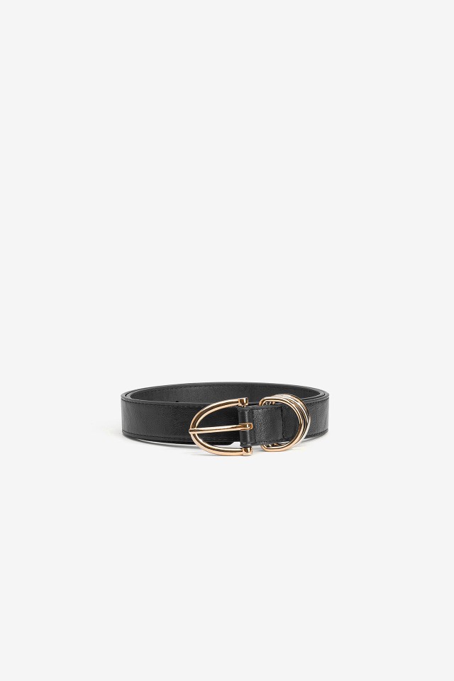Cinto Preto com Fivela