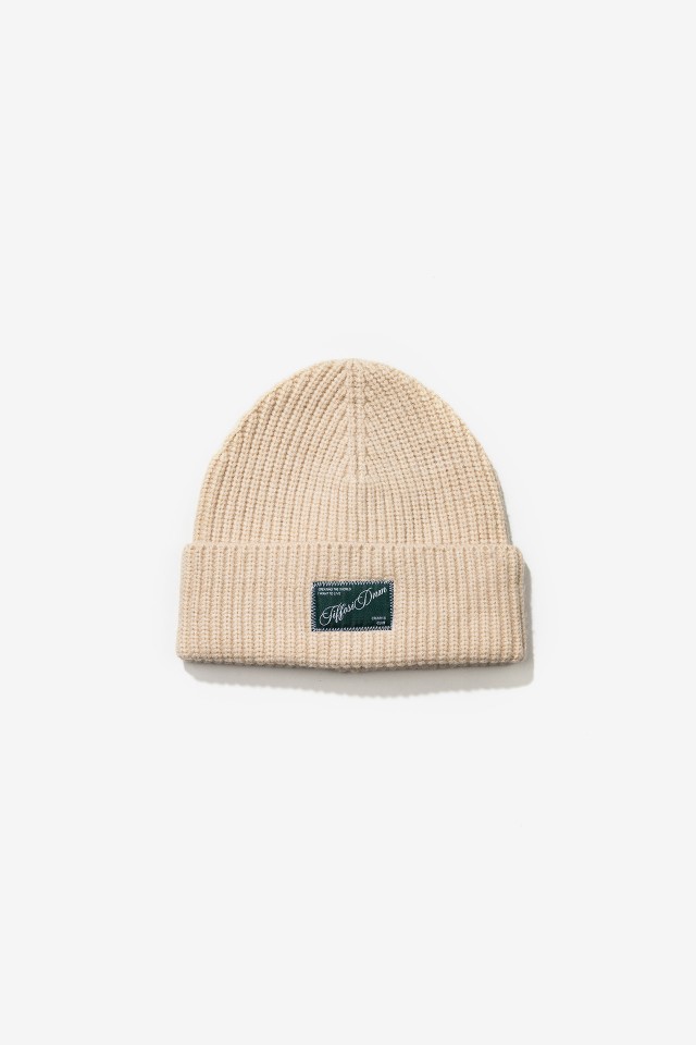 Beige Knit Beanie