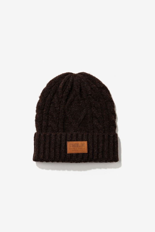 Chocolate Brown Knit Beanie