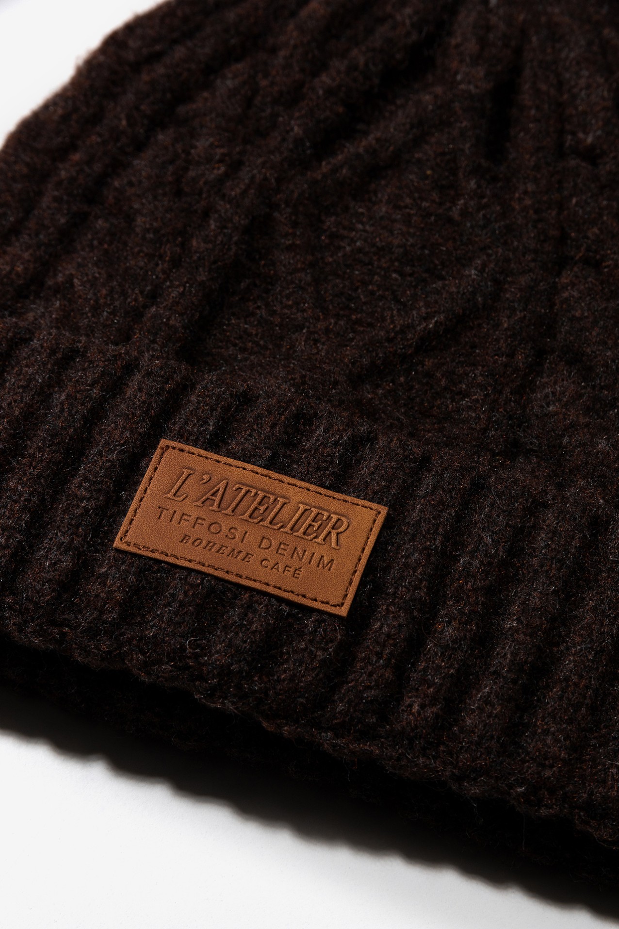 Chocolate Brown Knit Beanie