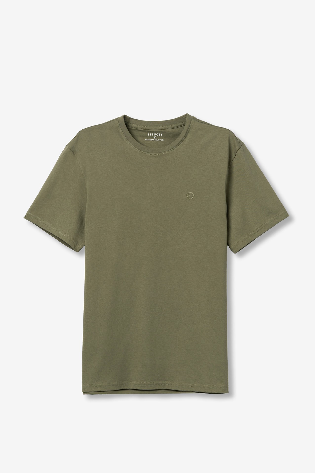 Cotton T-shirt with Embossed Detail