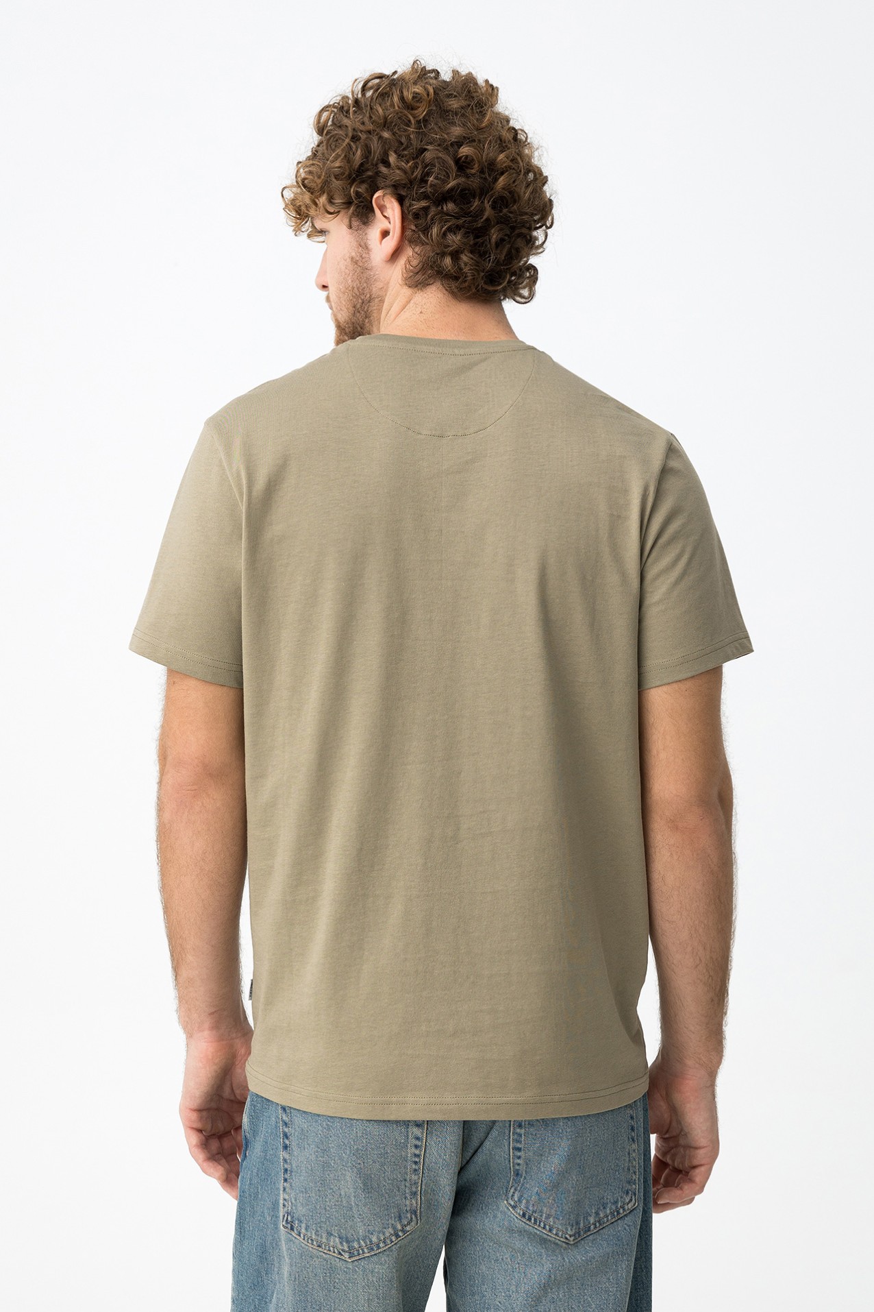 Cotton T-shirt with Embossed Detail