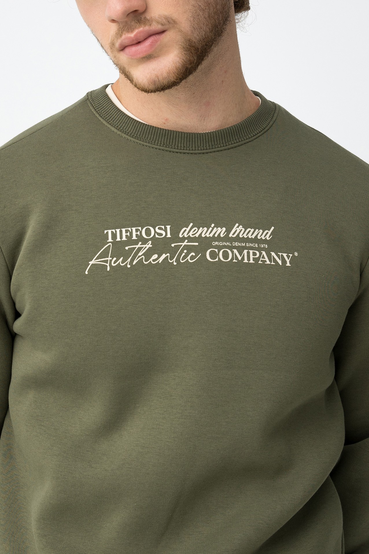 Sudadera verde regular fit