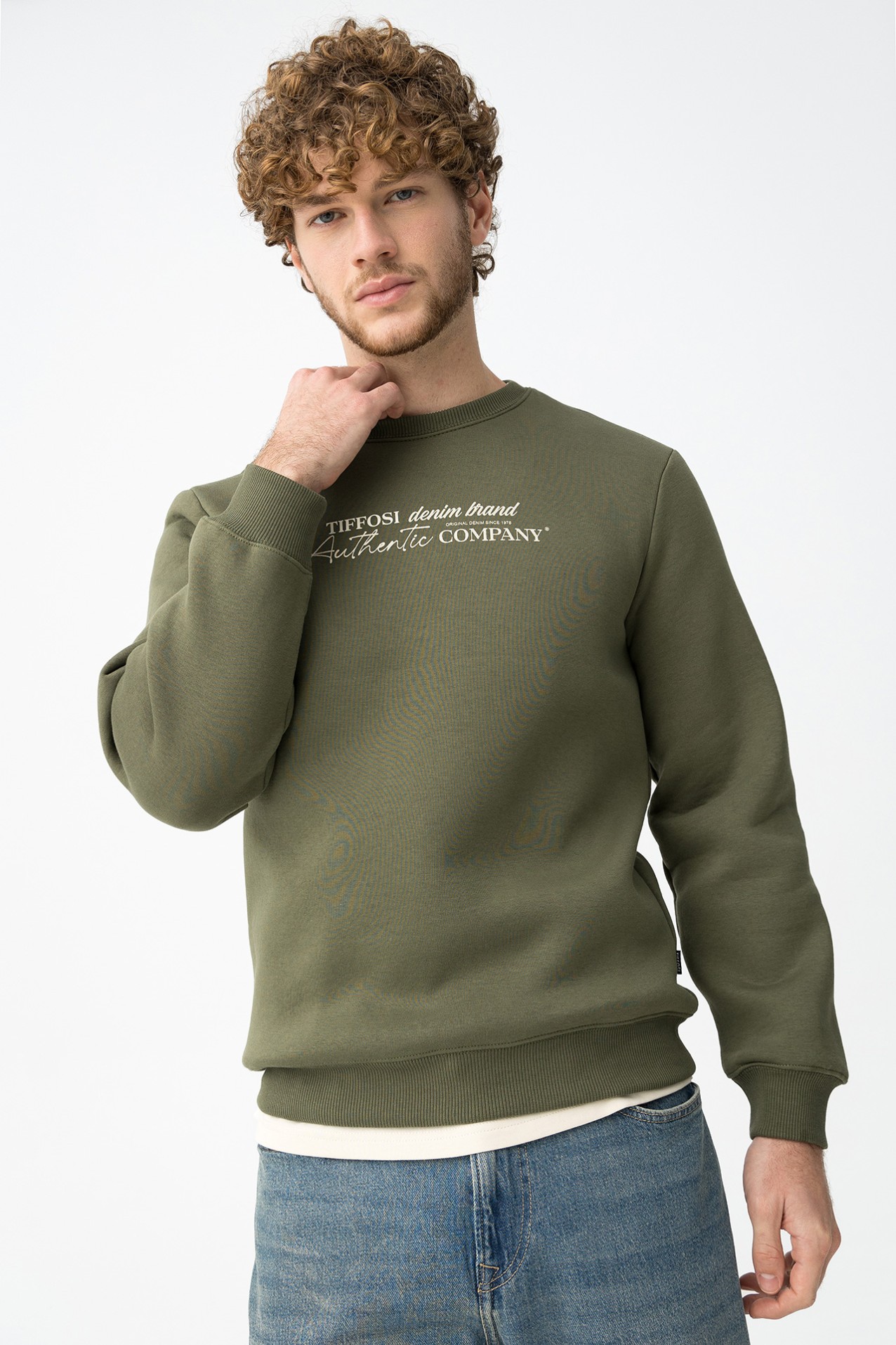 Sweatshirt verde regular fit