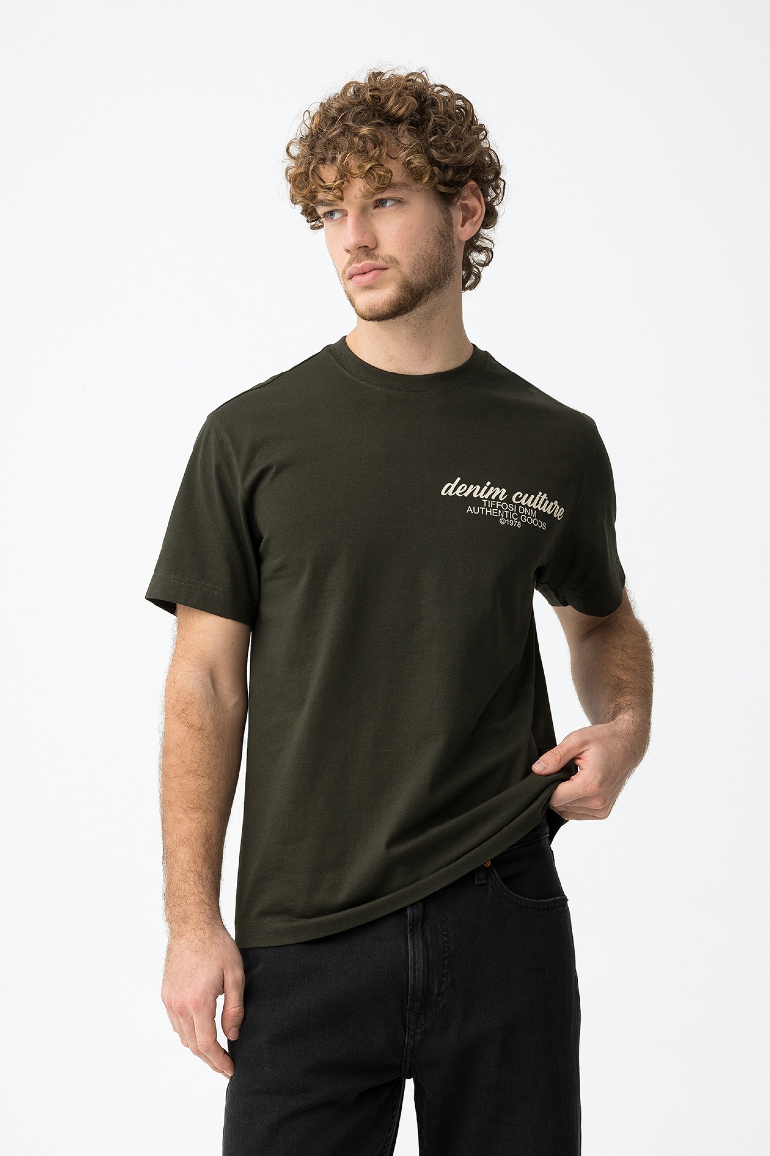 T-shirt verde regular fit