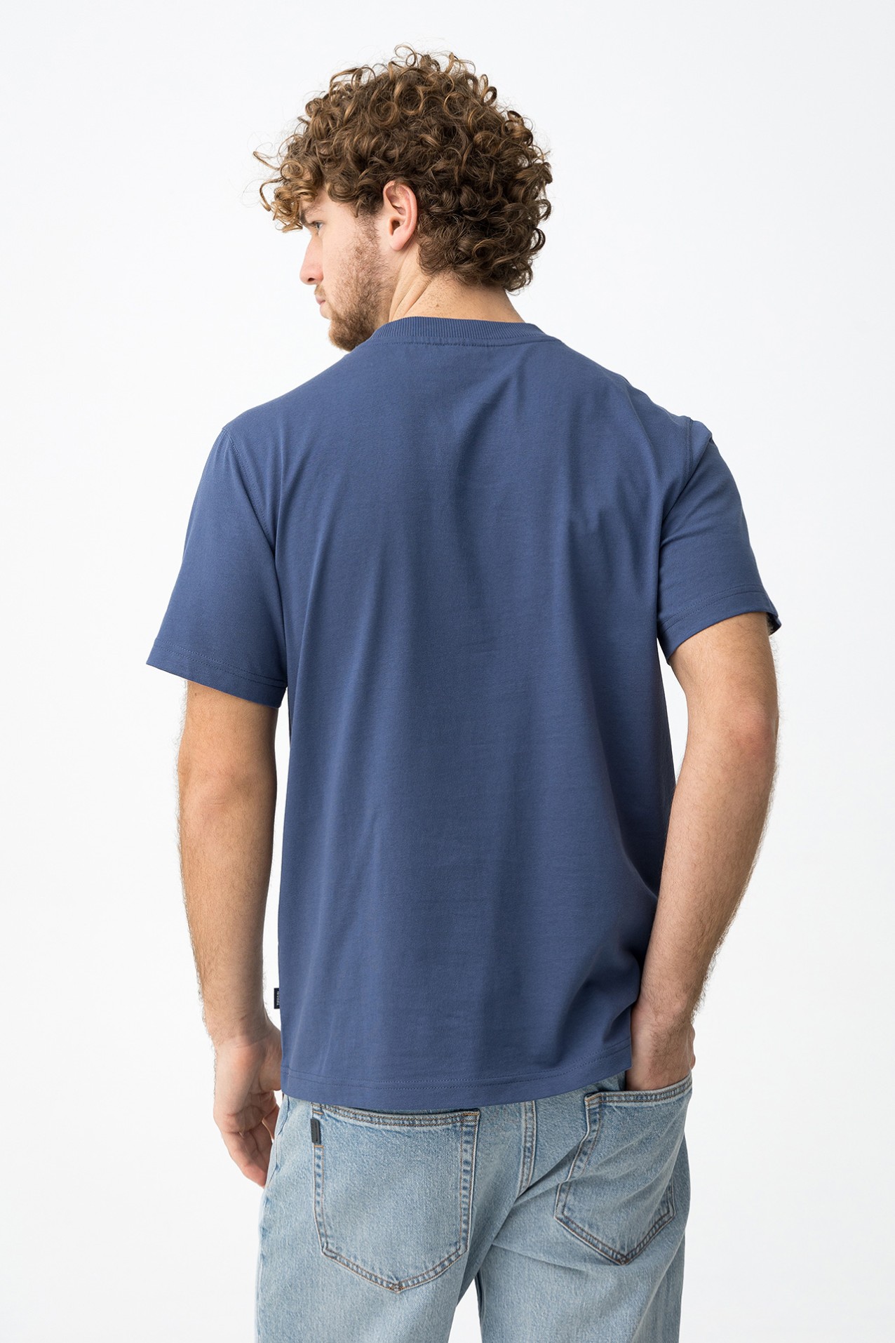 Camiseta azul oscuro minimalista - 10064336_734 - Tiffosi