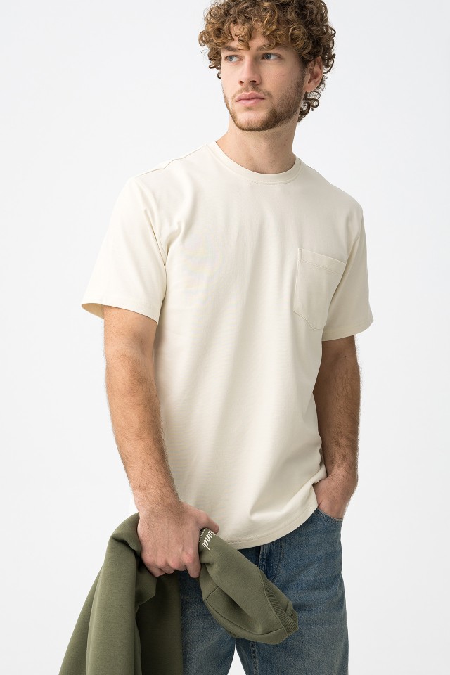 T-shirt Bege Casual
