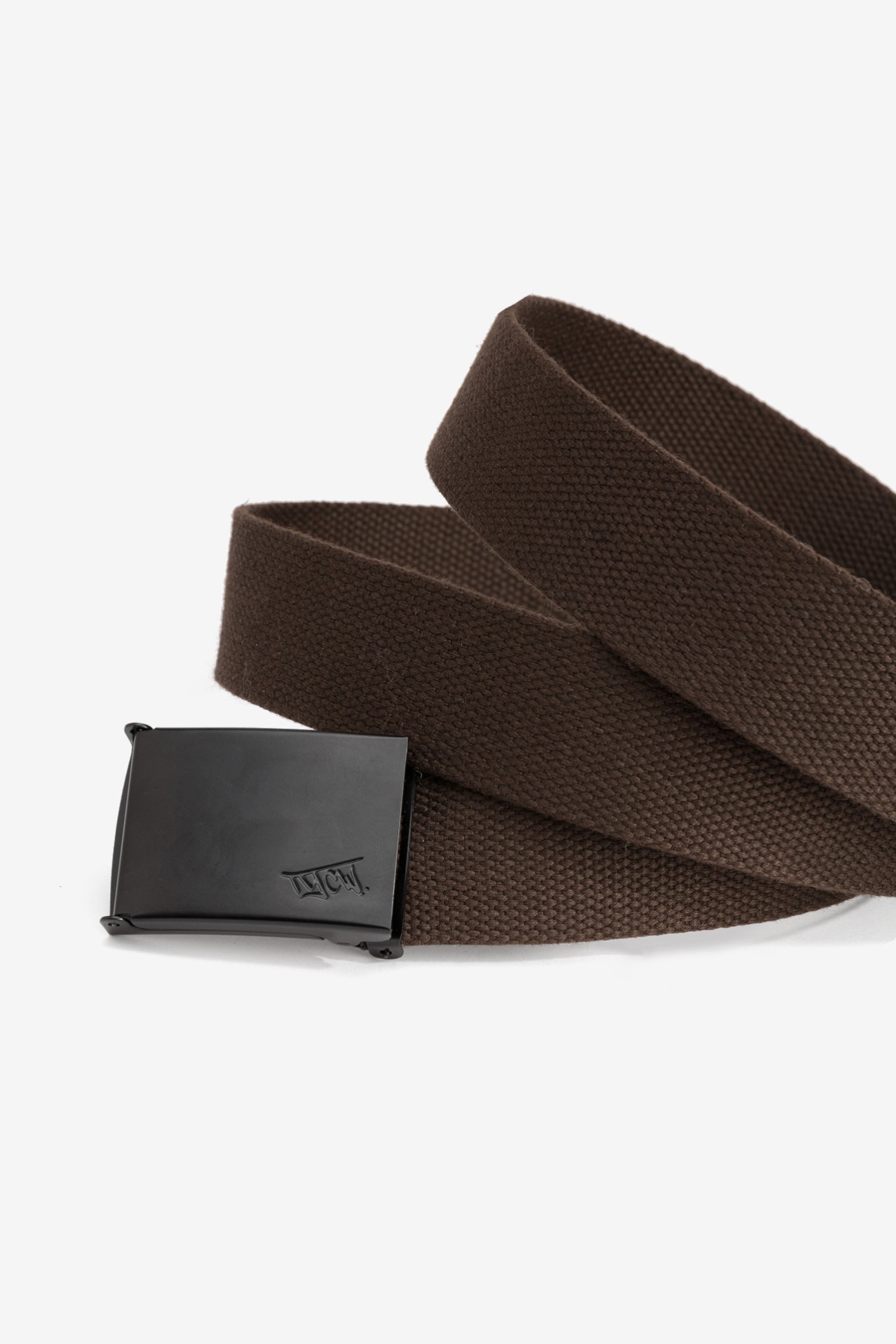 Cinto chocolate fivela preta