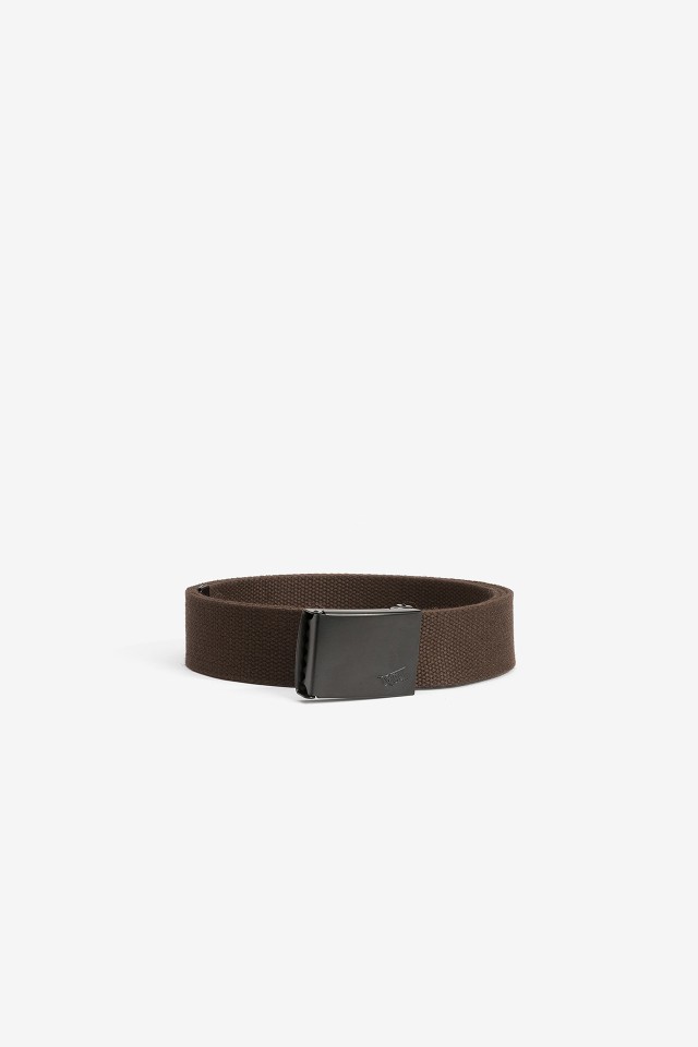 Cinto chocolate fivela preta