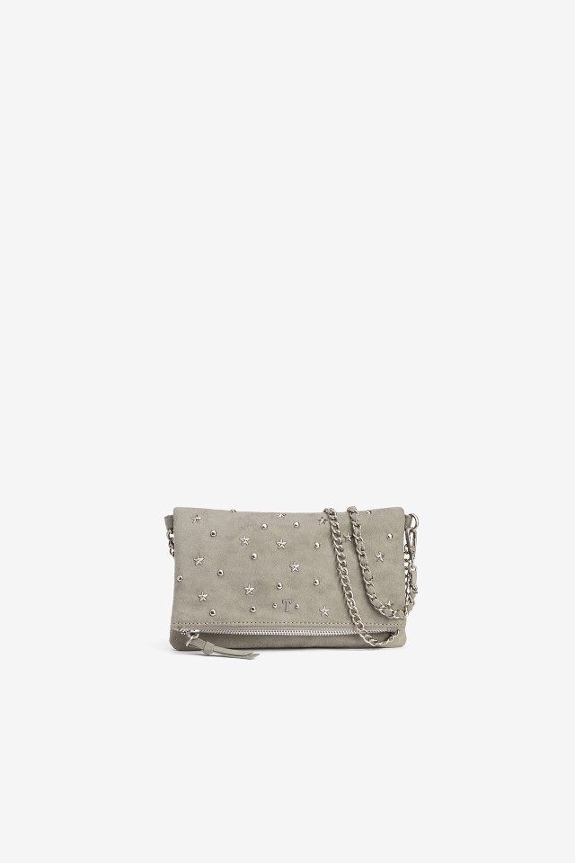 Green Crossbody Bag Stud Details