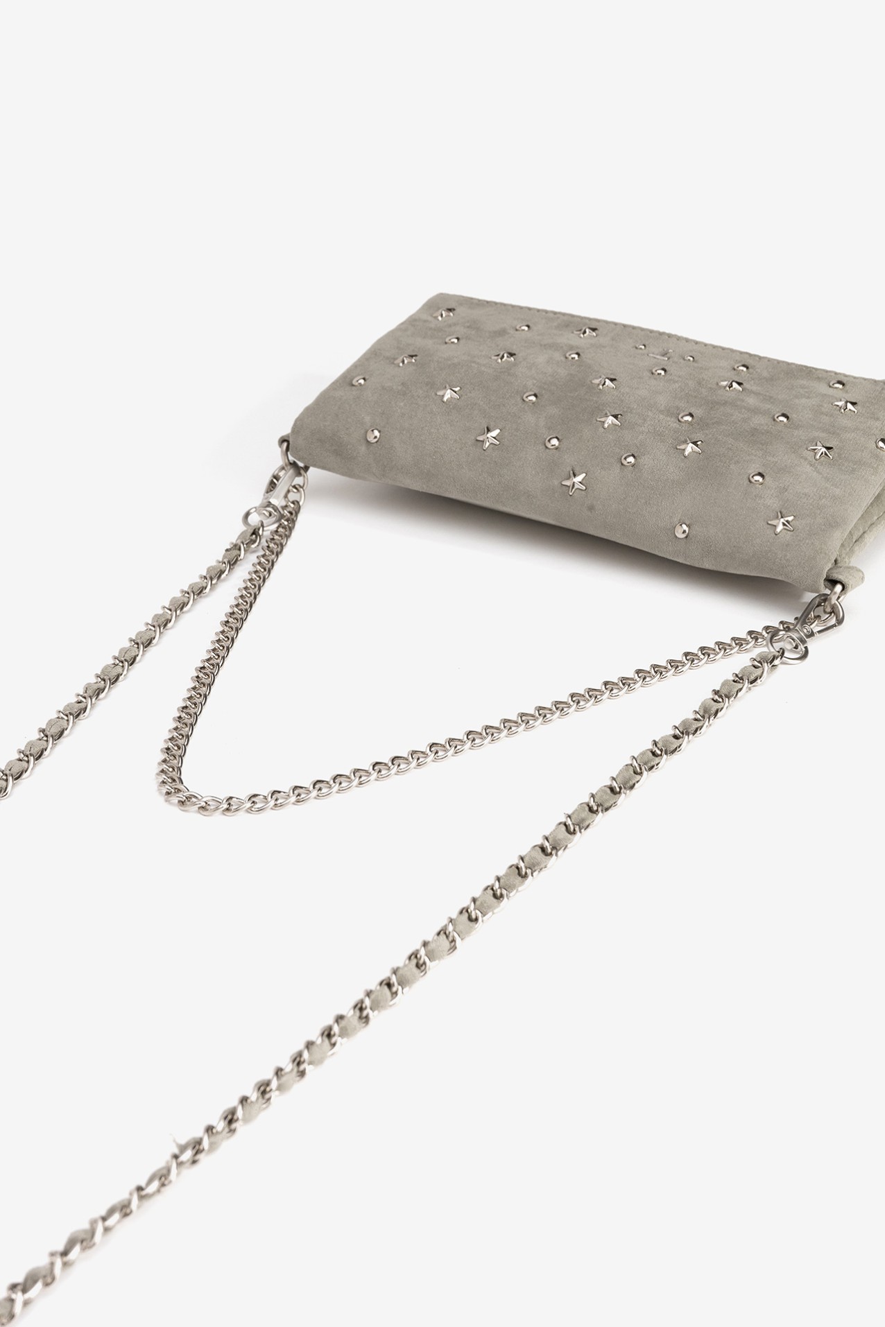 Green Crossbody Bag Stud Details