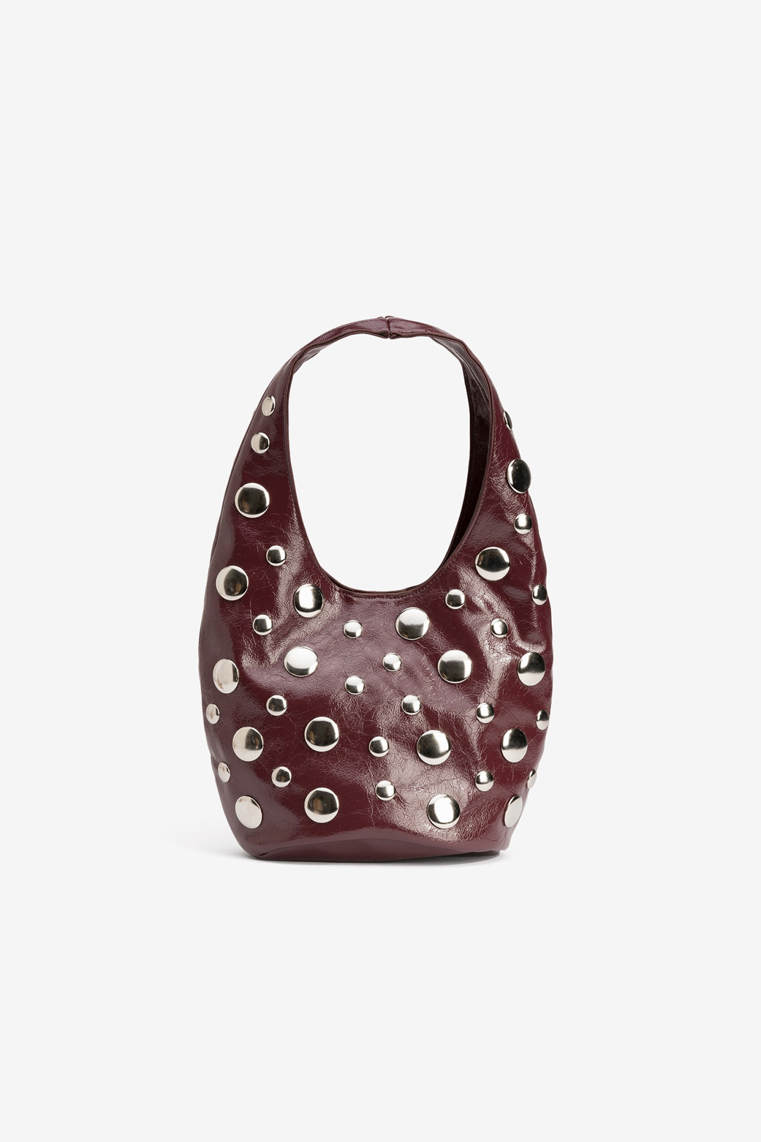 Mala burgundy com tachas