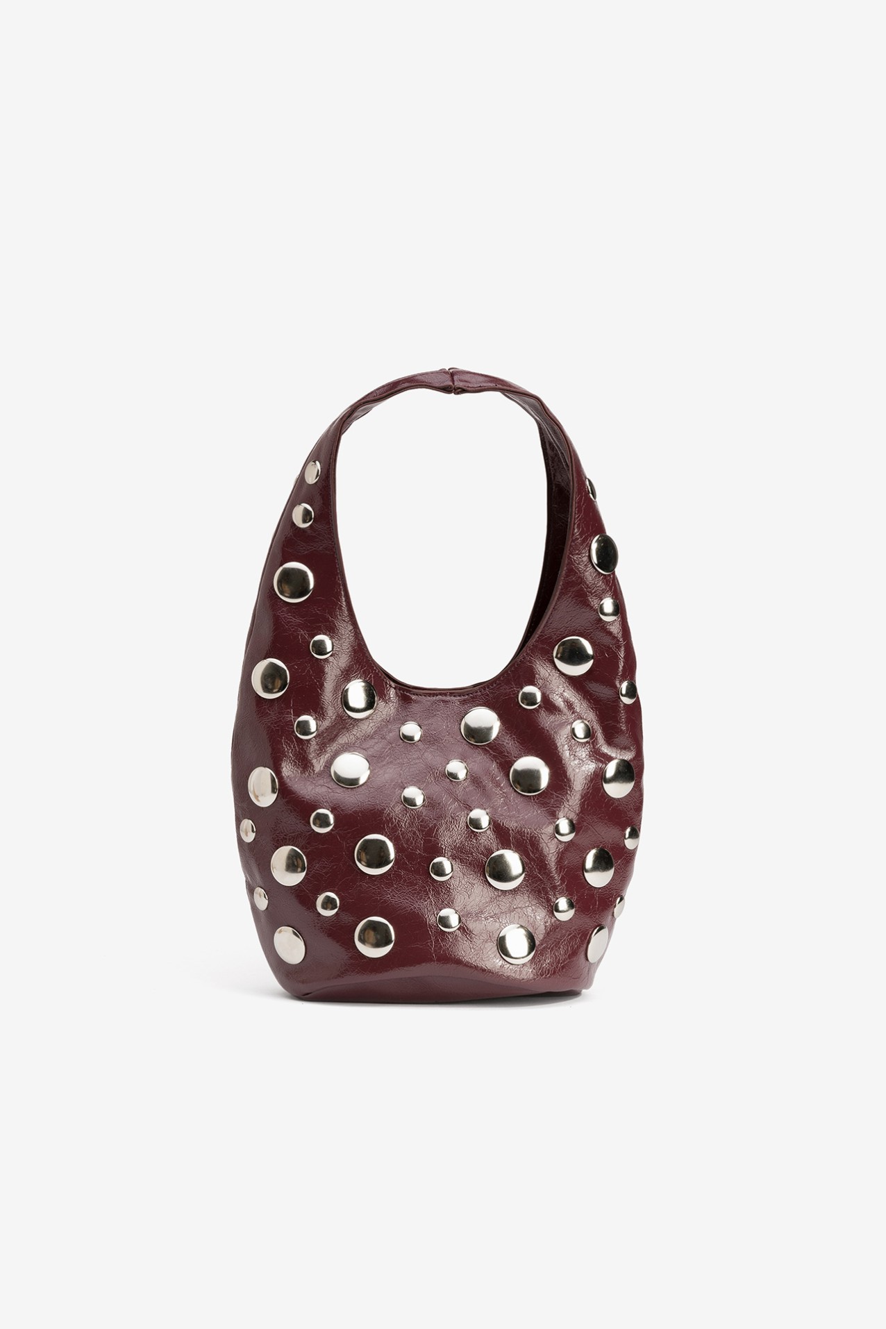 Mala burgundy com tachas
