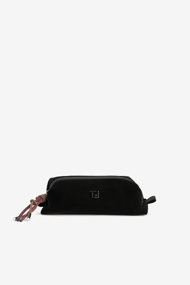 Black Case with Burgundy Detail