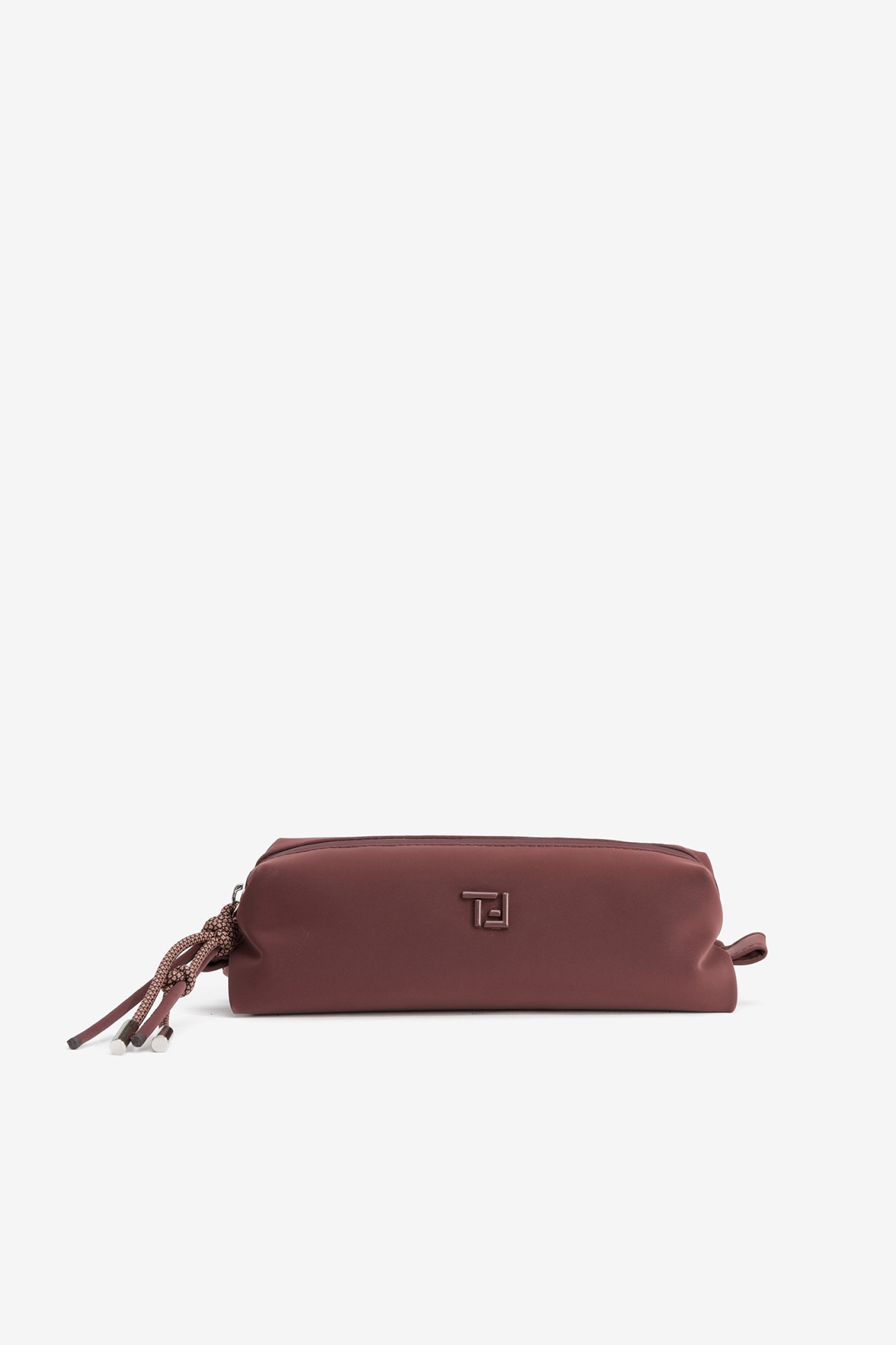 Dark Red Zipper Pouch