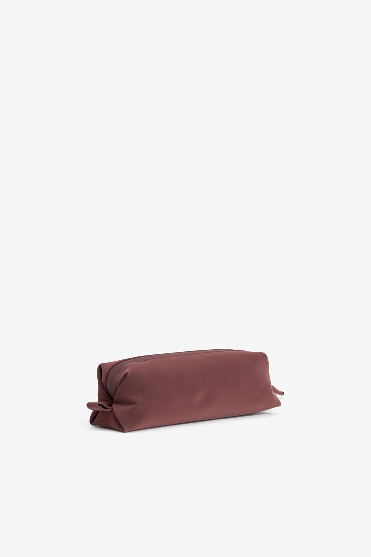 Dark Red Zipper Pouch