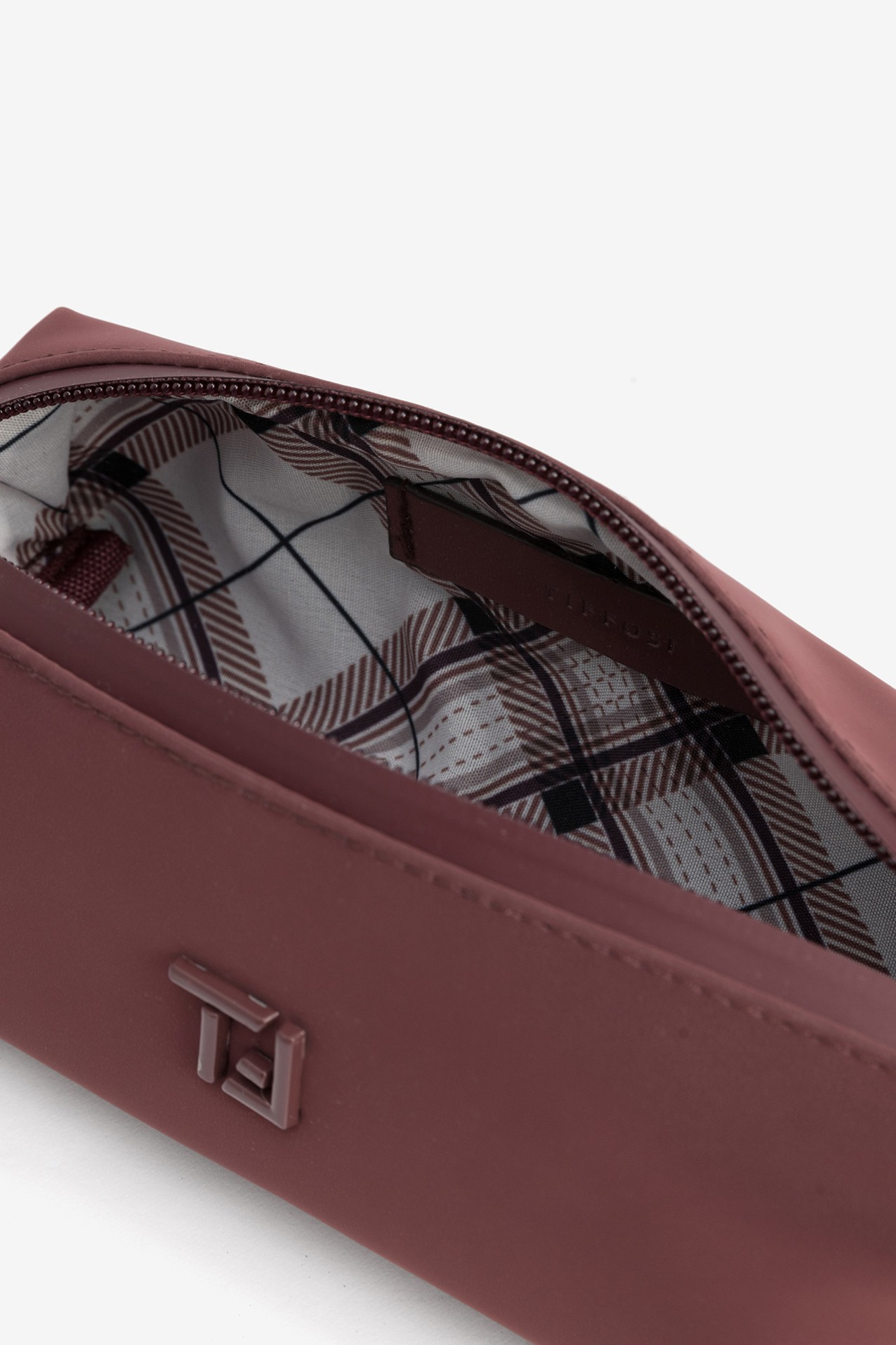 Dark Red Zipper Pouch