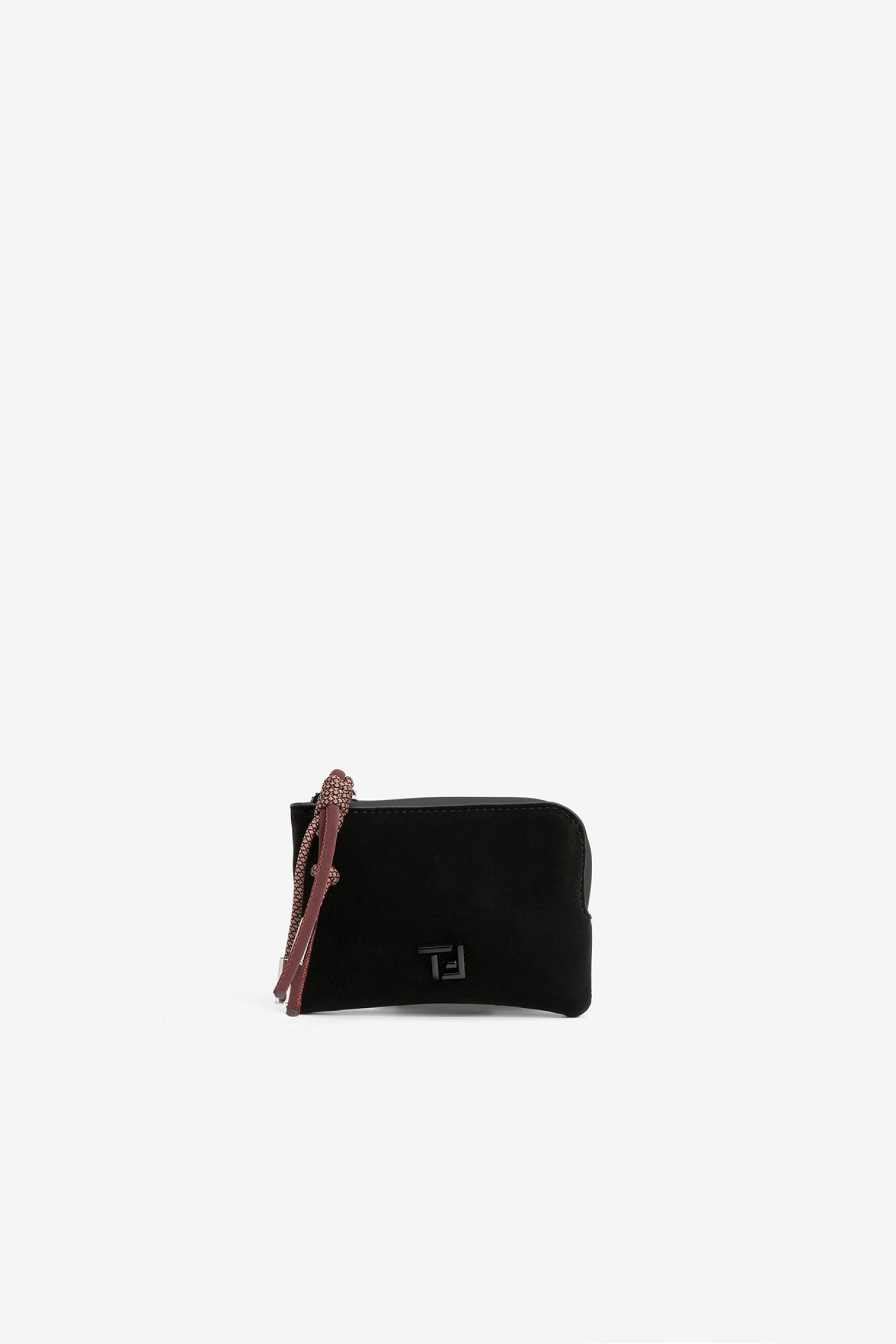 Compact Black Coin Purse