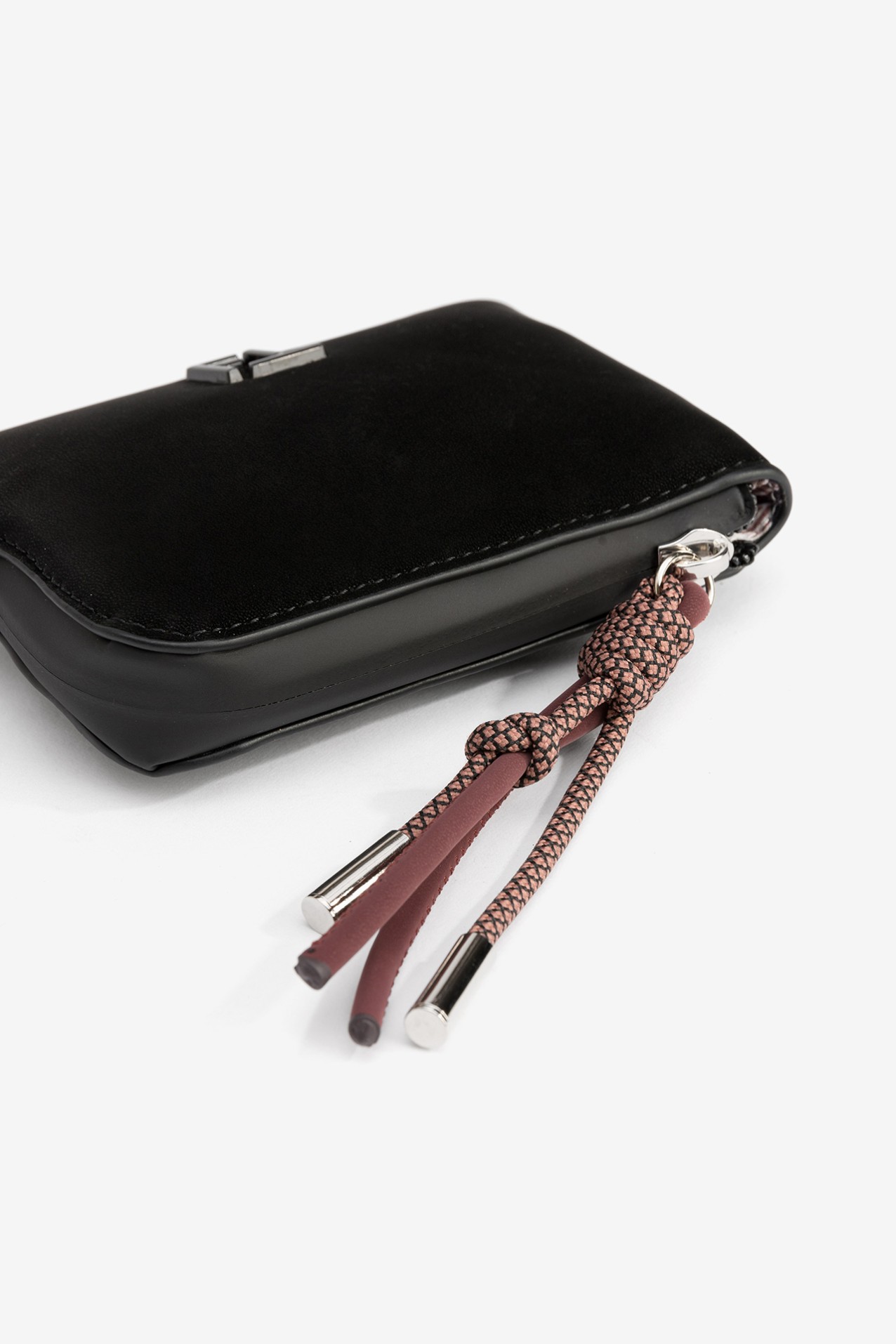 Compact Black Coin Purse