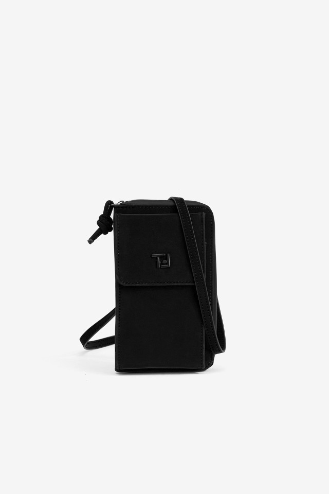 Black Multi-Compartment Phone Holder