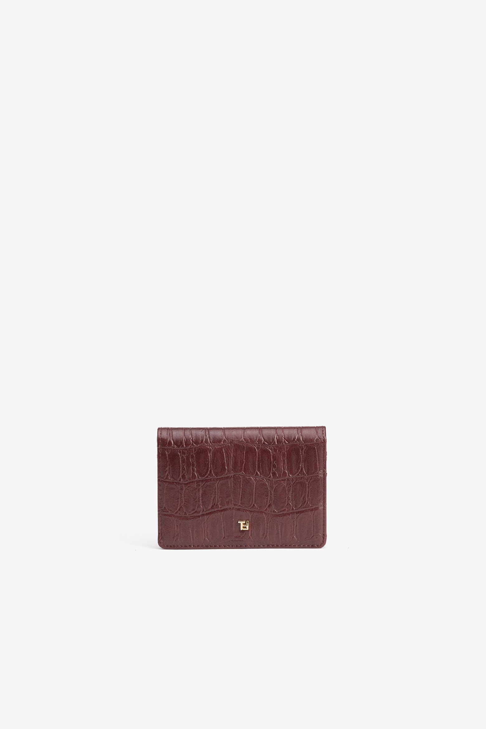 Dark Red Embossed Wallet