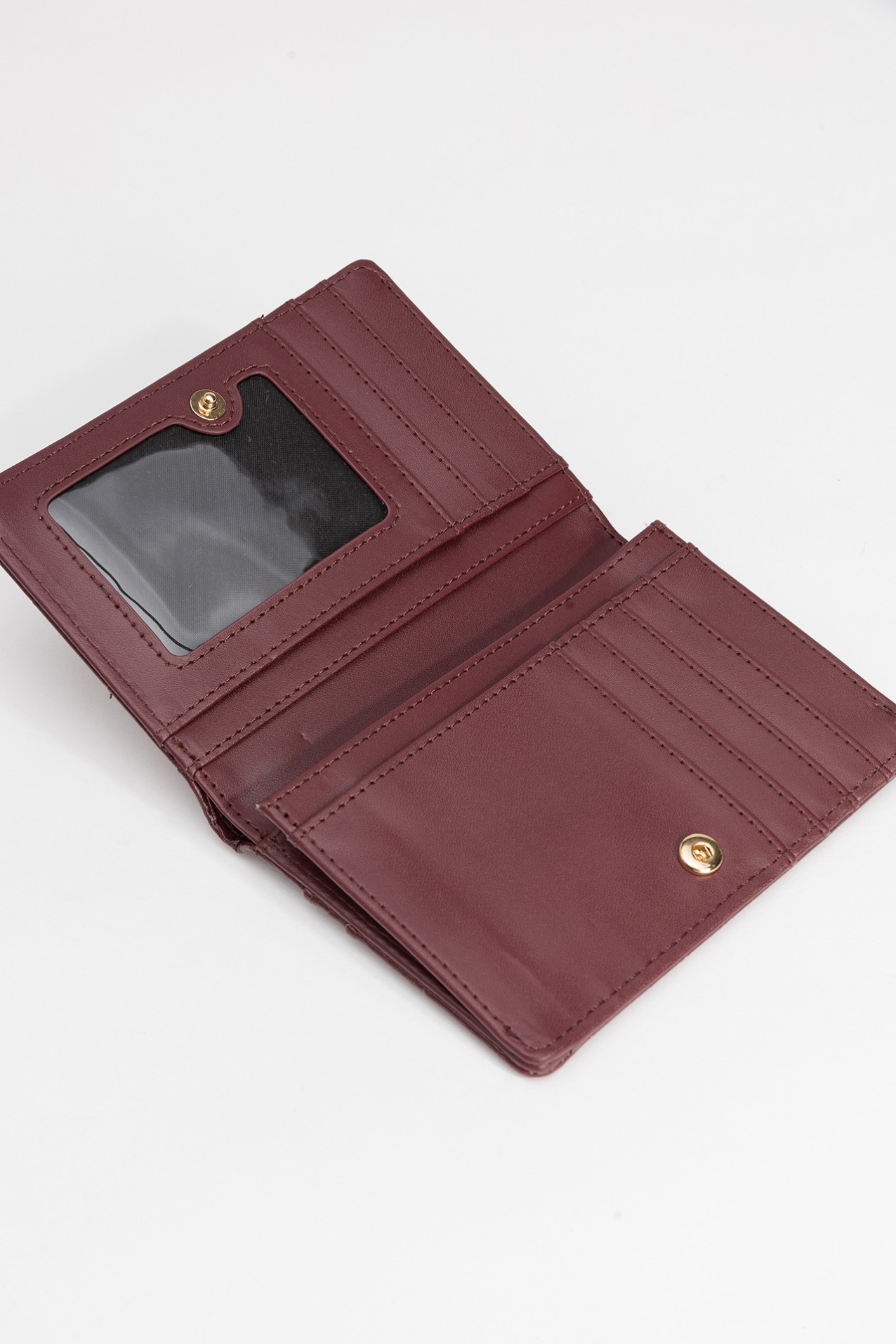 Dark Red Embossed Wallet