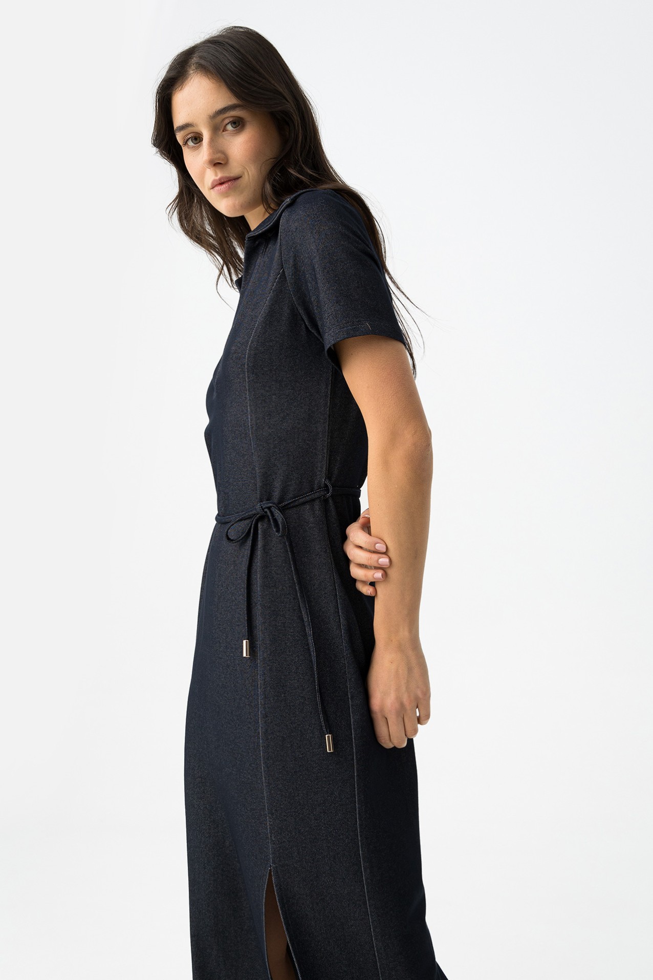 Dark Blue Slim Dress