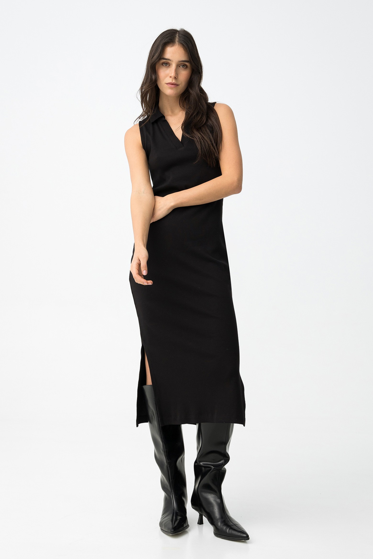 Black Super Slim Dress